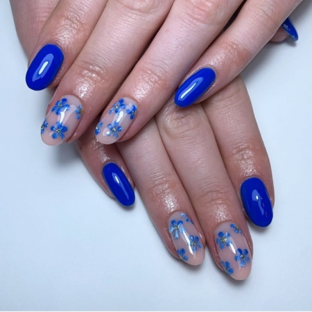 Blue Floral Accents