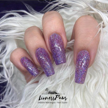 15+ Stunning Purple Nail Designs You’ll Want to Try Right Now 6 Purple Glitter Nails