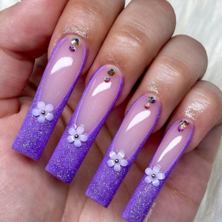 15+ Stunning Purple Nail Designs You’ll Want to Try Right Now 9 Purple Holo Nails