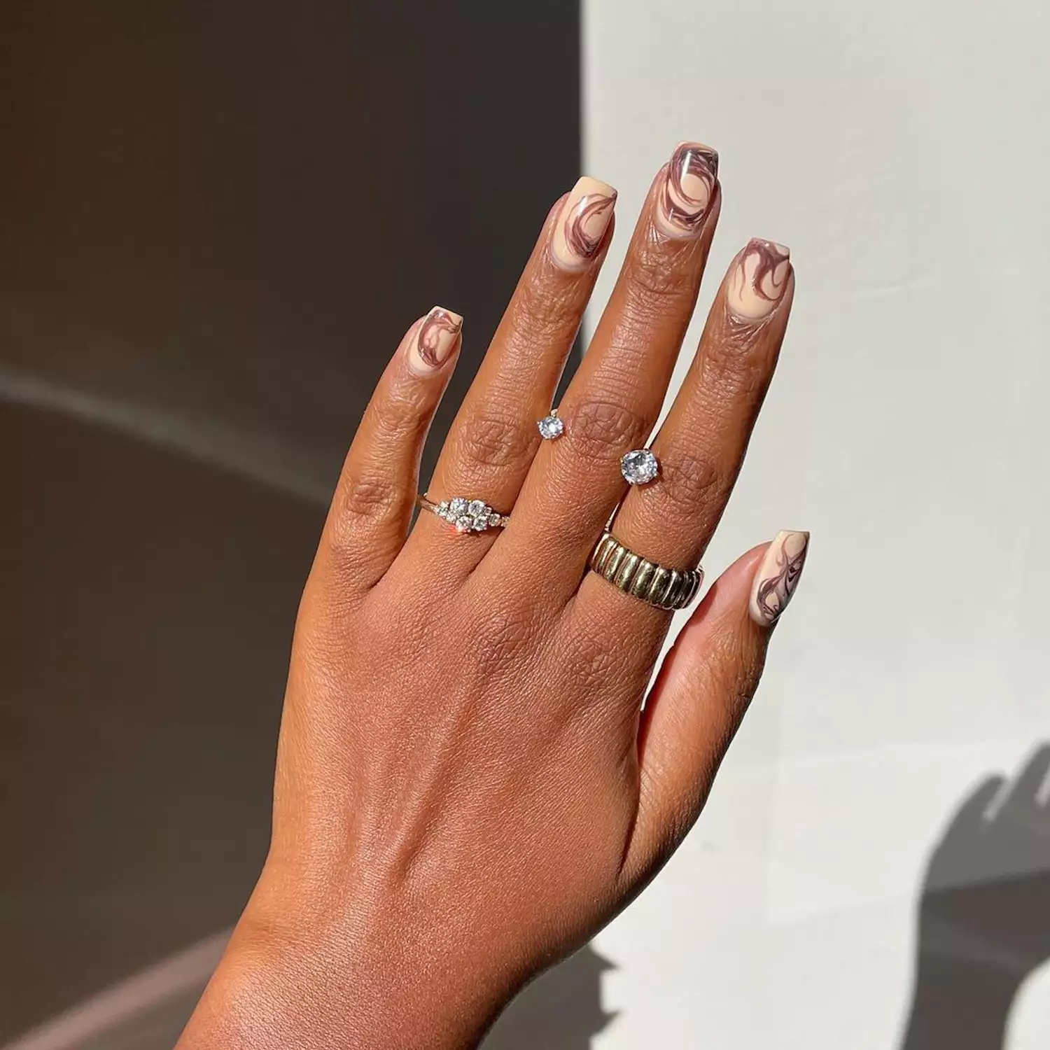 Gingerbread milk nails