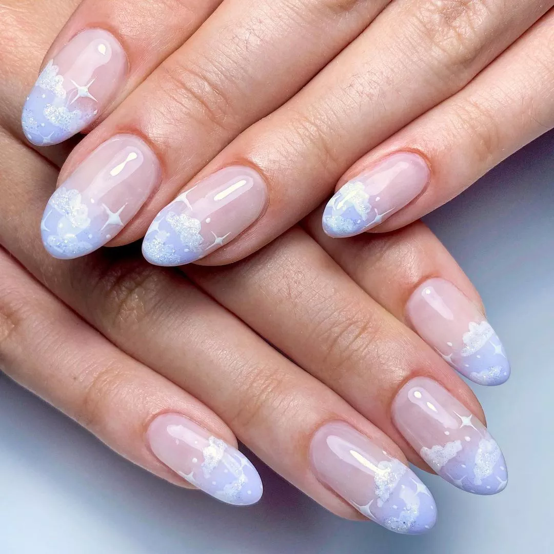 55+ Winter Nail Design Ideas 2025 10 Lilac Skies Winter Nails