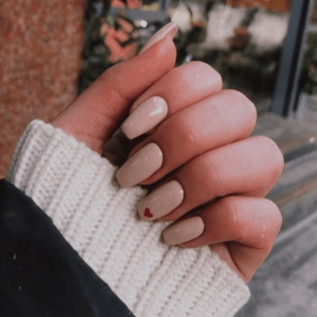 Medium tapered square nails with art