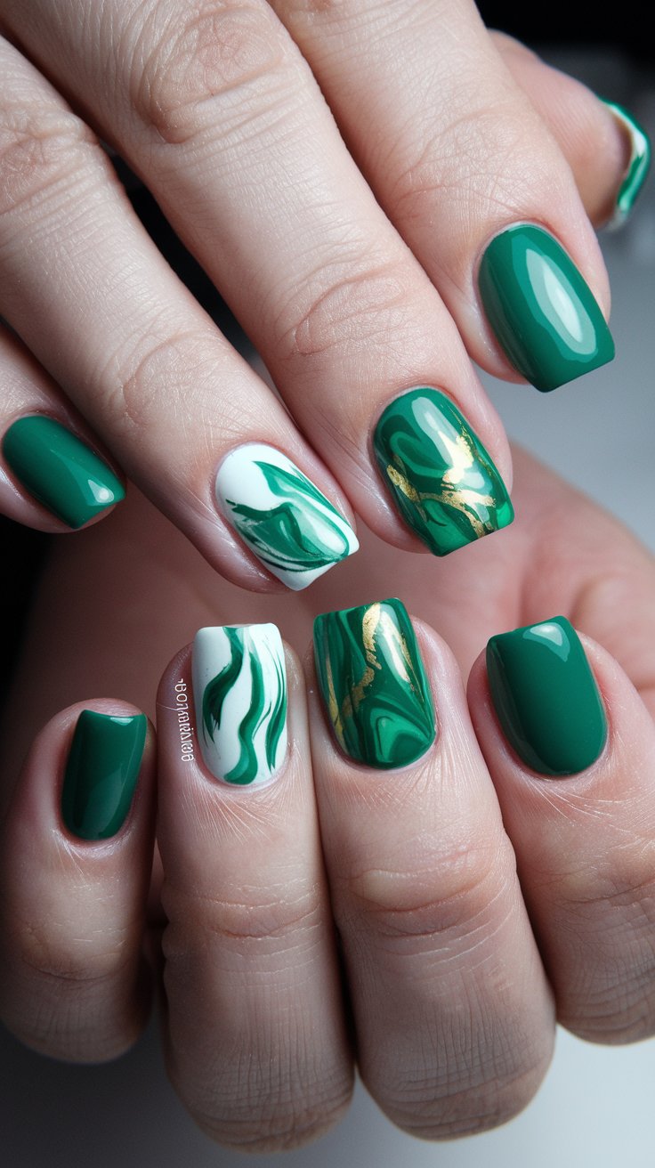 Green Marble Effect