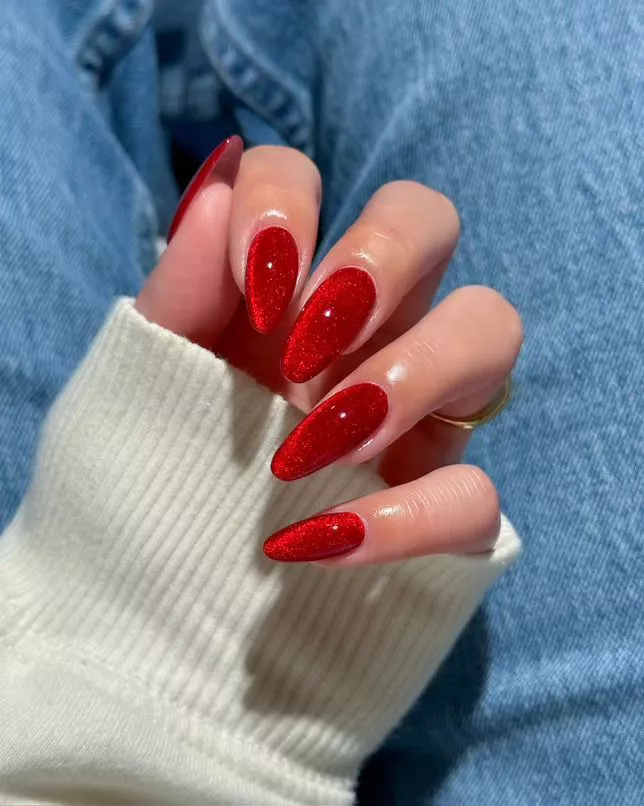 Red Velvet Christmas Nails