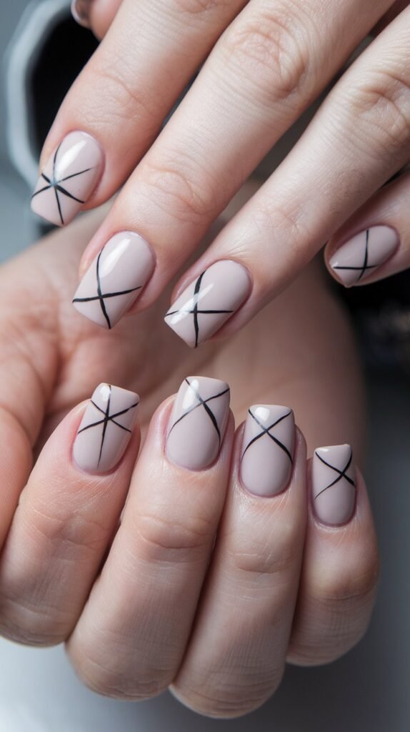 15 Simple Valentine’s Nail Designs for a Minimalist Look 9 a close up photo of hands with minimalist cross ha wbgU3HulSo6chn5cqwB9Pg odLXSIb SNSocDX8nVJHFQ