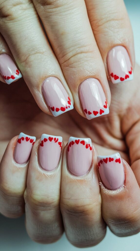 a photo of a set of nails with mini heart french t PslO3hneQVe iJIVRdak9A tDomb3XTQgWQaExcWe KQA