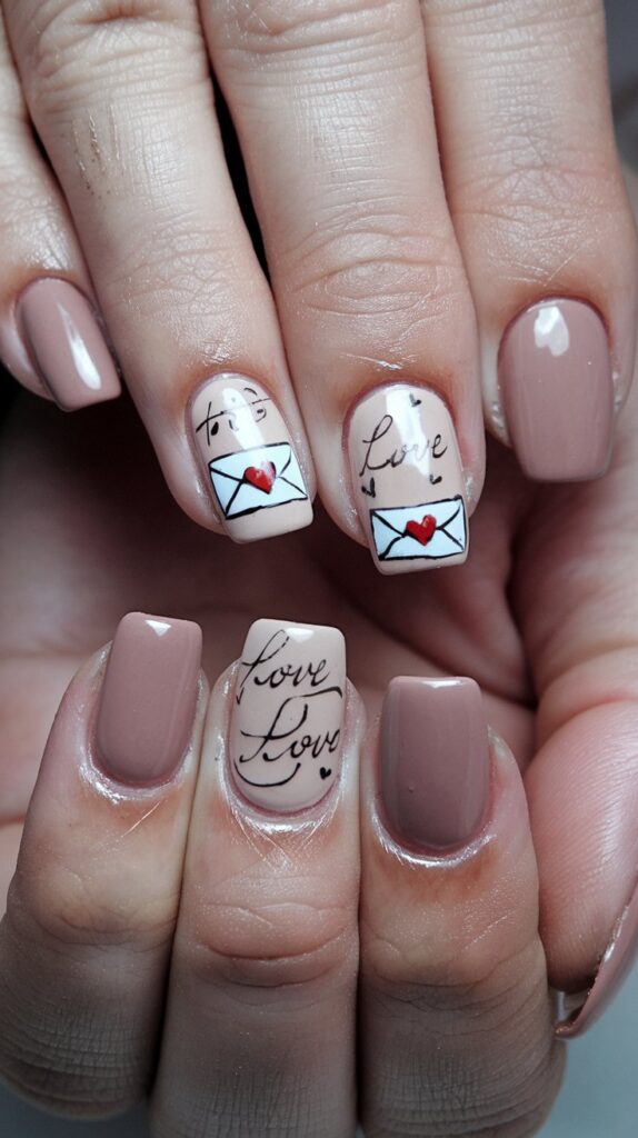 a photo of short nails with a romantic theme the n SS2NatHMRyKN7VvOAeVKaQ ietCa1uURsi4LkuOkozd3Q