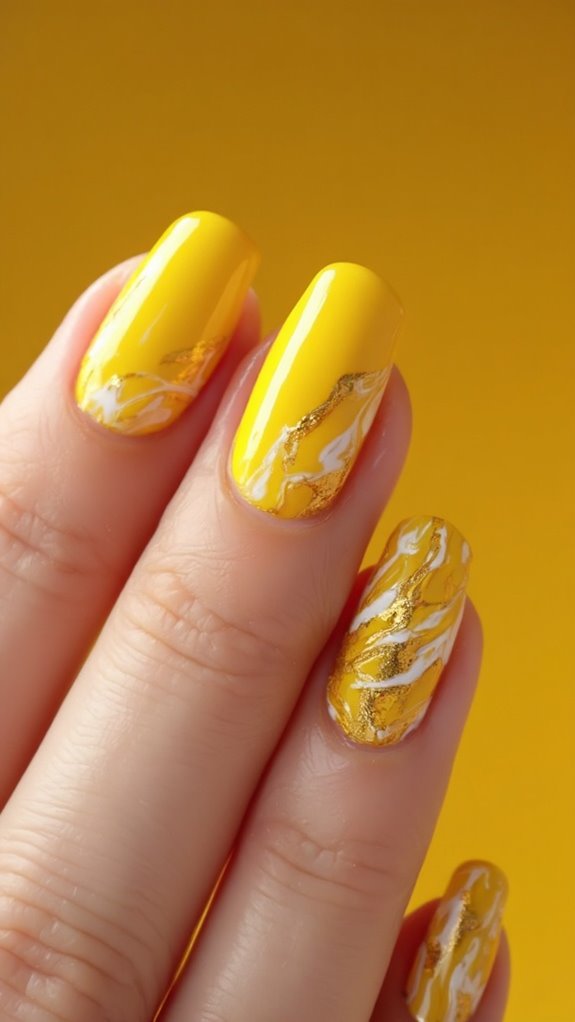 vibrant yellow swirling patterns